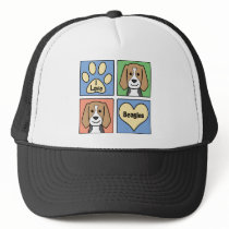 I Love Beagles hats by dogcartoons I Love Beagles hats