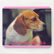I love beagles mousepad by cutiepieco I love beagles mousepad
