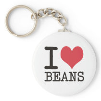 I LOVE Beans America Apples & More Products! Keychain