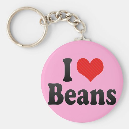 I Love Beans Keychains