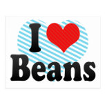I Love Beans Post Cards