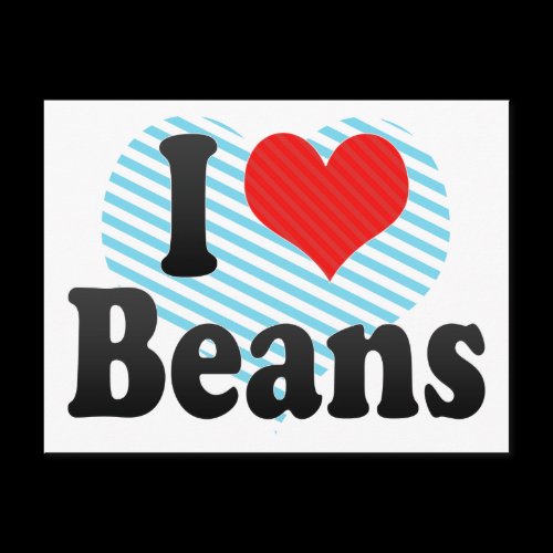 I Love Beans Post Cards