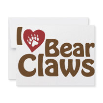 i love bear claws invitations by worldsfair i love bear claws invitations