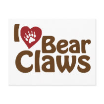 i love bear claws postcards by worldsfair i love bear claws postcards