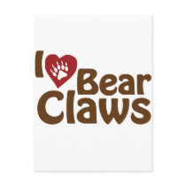 i love bear claws postcards by worldsfair i love bear claws postcards