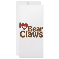 i love bear claws rack card template