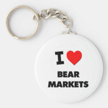 I Love Bear Markets Keychains