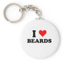 I Love Beards Keychain