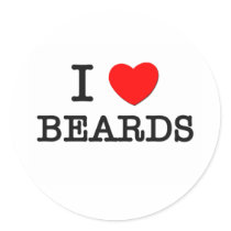 I Love Beards Stickers