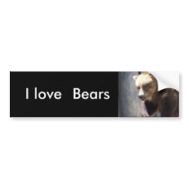 I love, Bears bumper sticker bumper stickers by Lizard_Lips13 I love, Bears bumper sticker bumper stickers
