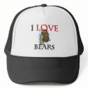 I Love Bears hats by tshirtshirts I Love Bears hats