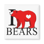 I Love Bears Magnets