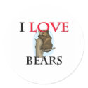 I Love Bears stickers by tshirtshirts I Love Bears stickers