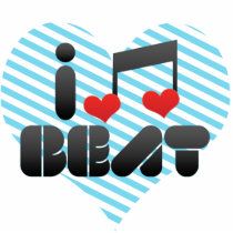 I Love Beat Photo Cut Outs
