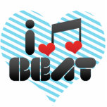 I Love Beat Photo Cut Outs