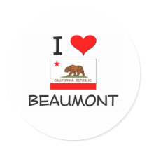 I Love BEAUMONT California Sticker