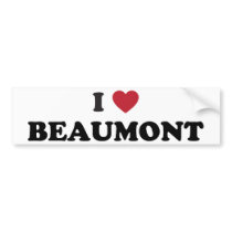 I Love Beaumont Texas Bumper Stickers