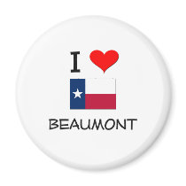 I Love Beaumont Texas Magnets