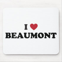 I Love Beaumont Texas Mousepads