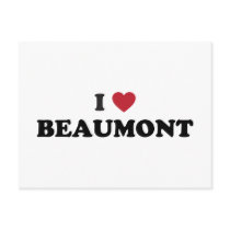 I Love Beaumont Texas Postcard