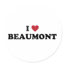 I Love Beaumont Texas Sticker
