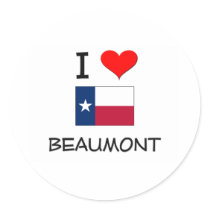 I Love Beaumont Texas Stickers