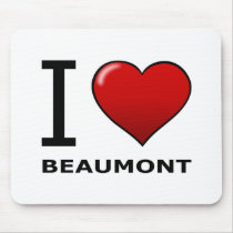 I LOVE BEAUMONT,TX - TEXAS MOUSE PADS