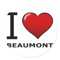 I LOVE BEAUMONT,TX - TEXAS STICKERS
