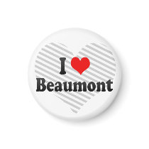 I Love Beaumont, United States Refrigerator Magnet