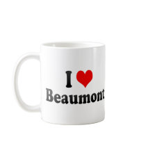 I Love Beaumont, United States Mugs
