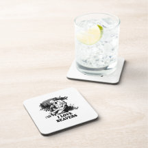 I Love Beavers Beverage Coaster