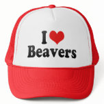 I Love Beavers Hats