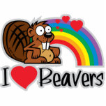 I Love Beavers Photo Sculptures