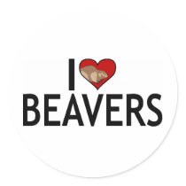 I Love Beavers stickers by animalworld I Love Beavers stickers