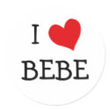 I Love Bebe stickers by definingyou I Love Bebe stickers