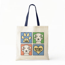 I Love Bedlington Terriers bags by dogcartoons I Love Bedlington Terriers bags