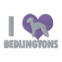 I Love Bedlingtons Embroidered Shirt (Hoodie) embroidered shirts by MenagerieMayhem I Love Bedlingtons Embroidered Shirt (Hoodie) embroidered shirts