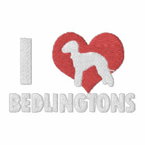 I Love Bedlingtons Embroidered Shirt (T-Shirt) embroidered shirts