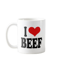 I Love Beef Coffee Mug