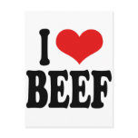 I Love Beef Postcards