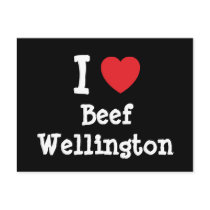 I love Beef Wellington heart T-Shirt postcards by funnycustomtshirts I love Beef Wellington heart T-Shirt postcards
