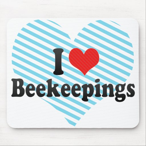 I Love Beekeepings Mouse Pad