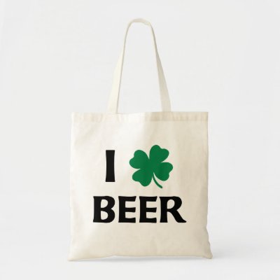 I Love Beer Canvas Bags