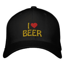 I Love Beer Embroiderd Cap Embroidered Hat
