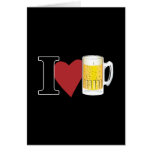 I Love Beer Greeting Card