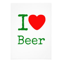 I Love Beer Invitations