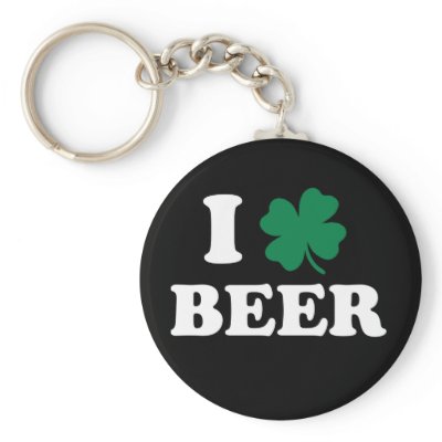 I Love Beer Keychain