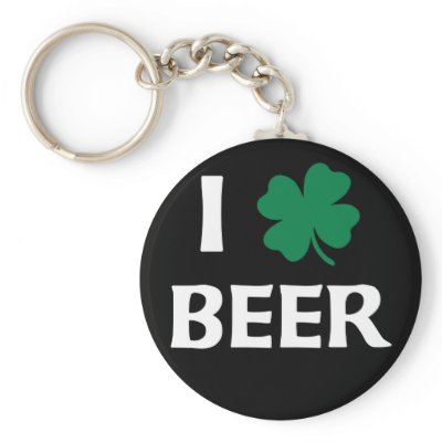 I Love Beer Keychain