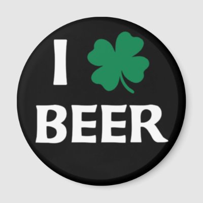 I Love Beer Fridge Magnet