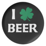 I Love Beer Party Plate